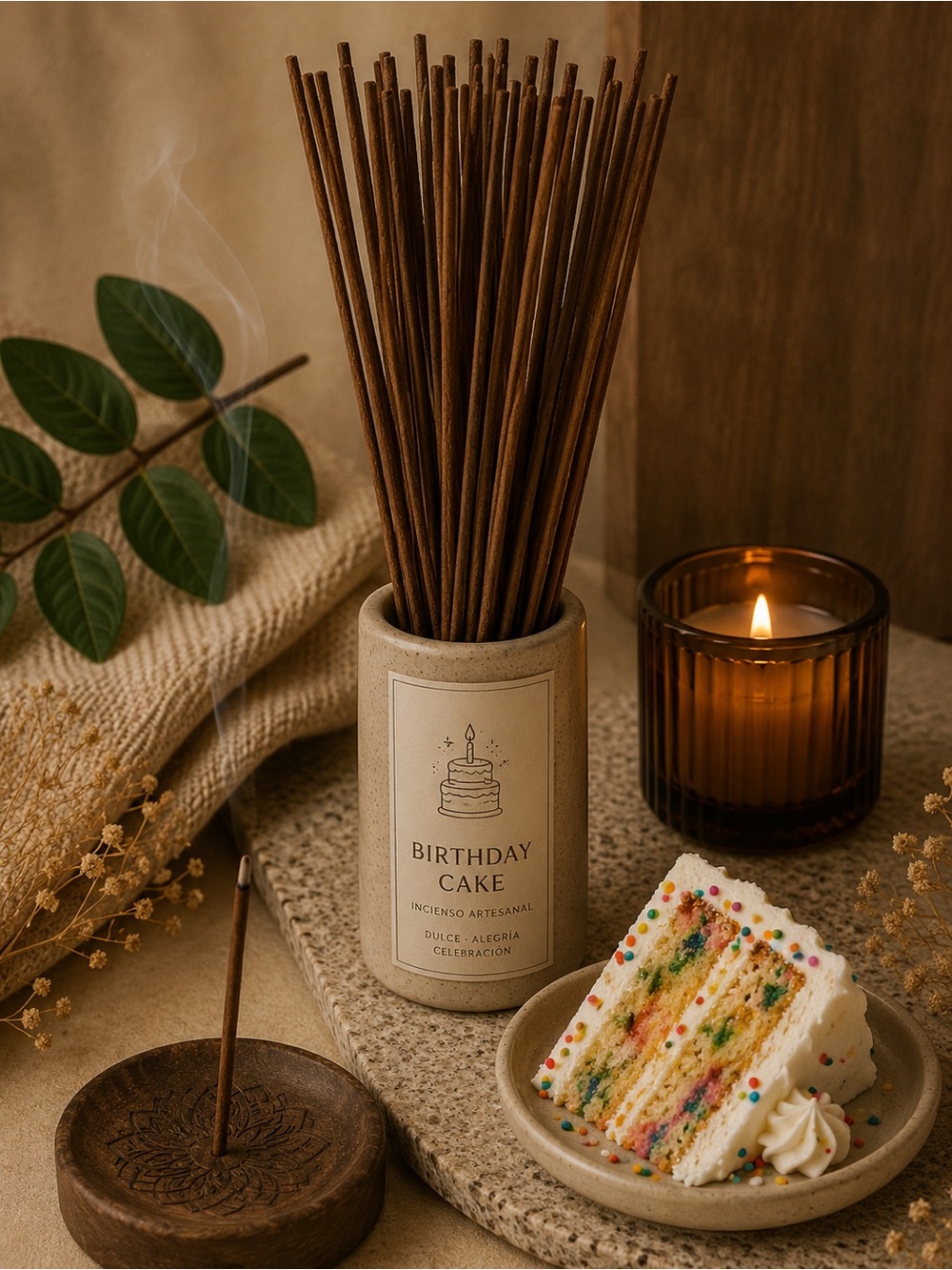 🎂Birthday cake incense sticks